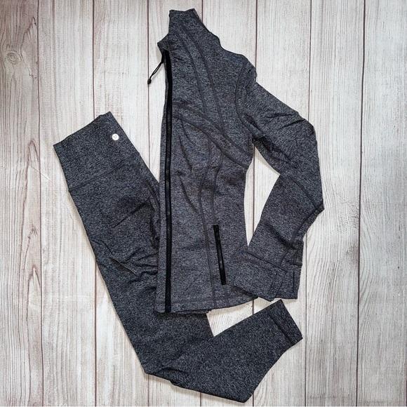 lululemon athletica Jackets & Blazers - Lululemon Zip and Leggings Set